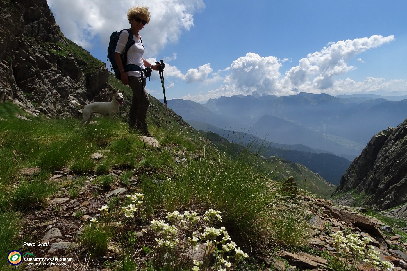 33 Sentiero in decisa salita e con tanti bei fiori.JPG